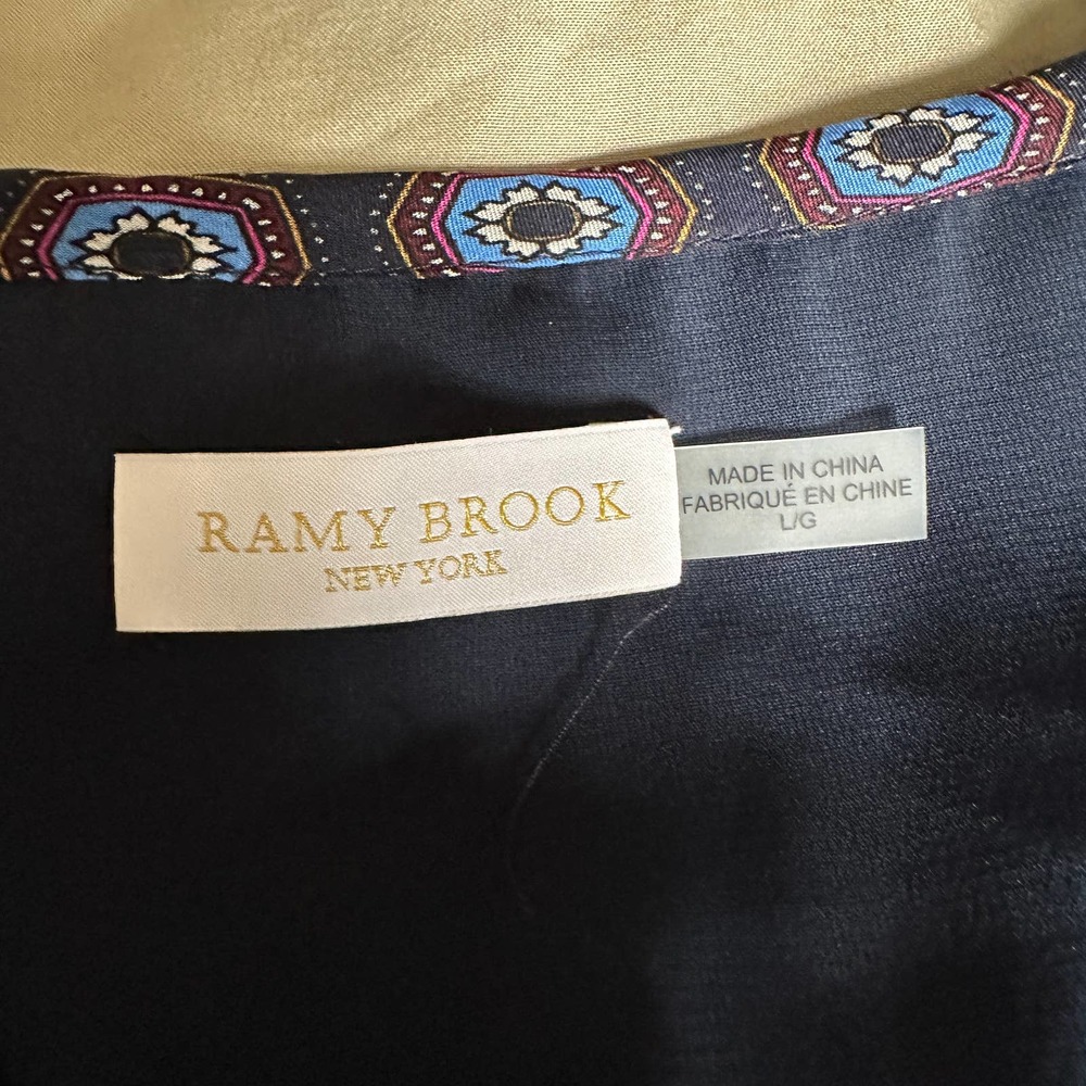 Ramy Brook Printed Davie Silk Mini Dress Large - Picture 9 of 16